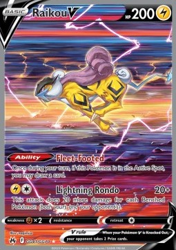Raikou V CRZ-GG41 Ultra Rare Light Played Deutsch