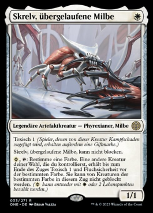 Skrelv, übergelaufene Milbe ONE-33 Rare Near Mint Deutsch