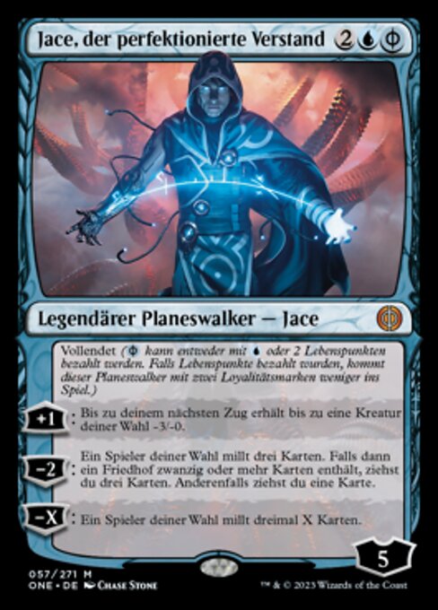 Jace, der perfektionierte Verstand ONE-57 Mythic Near Mint Deutsch Foil