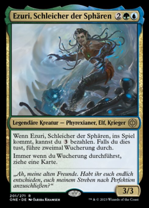 Ezuri, Schleicher der Sphären ONE-201 Rare Near Mint Deutsch