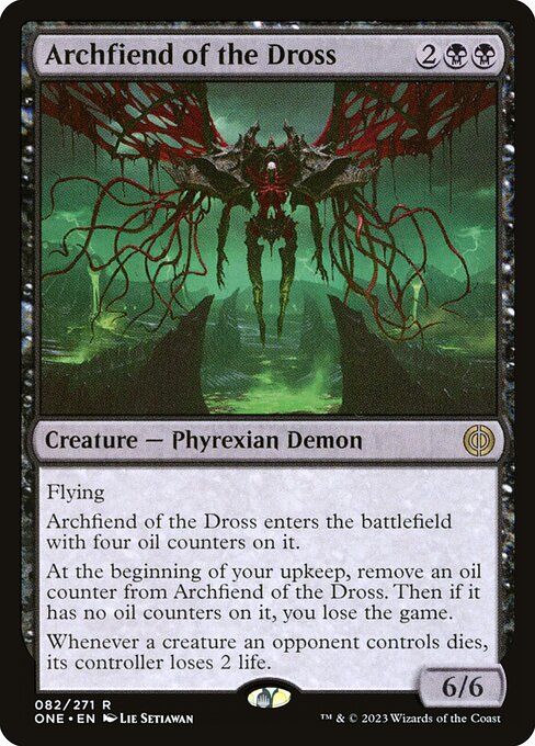 Archfiend of the Dross ONE-82 Rare Near Mint Englisch Foil
