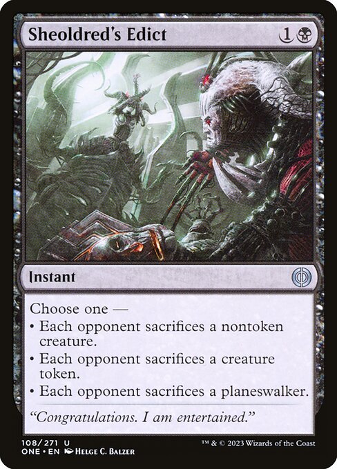 Sheoldred's Edict ONE-108 Uncommon Good Englisch