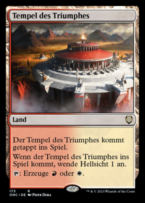 Tempel des Triumphes ONC-173 Rare Near Mint Deutsch