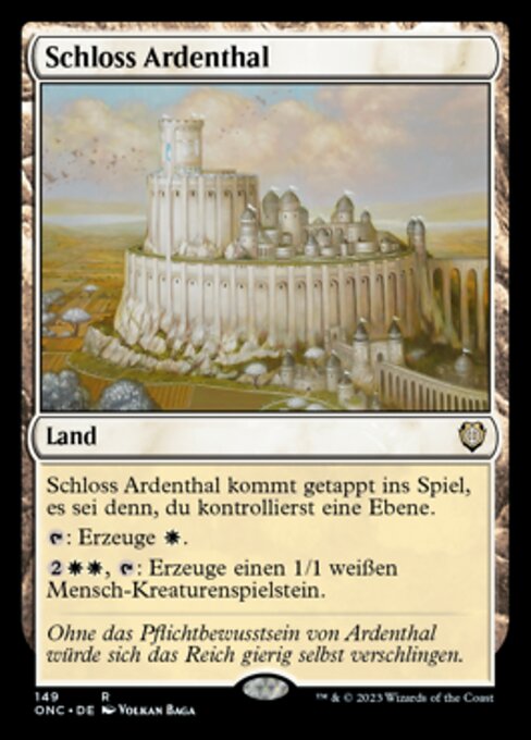 Schloss Ardenthal ONC-149 Rare Near Mint Deutsch