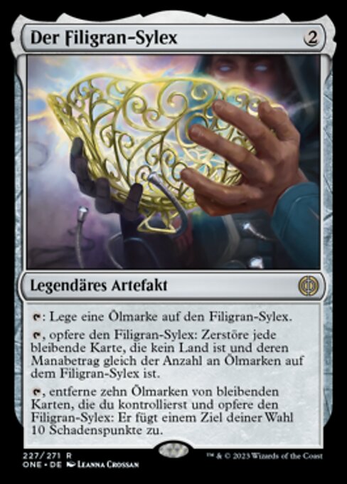 Der Filigran-Sylex ONE-227 Rare Near Mint Deutsch Foil