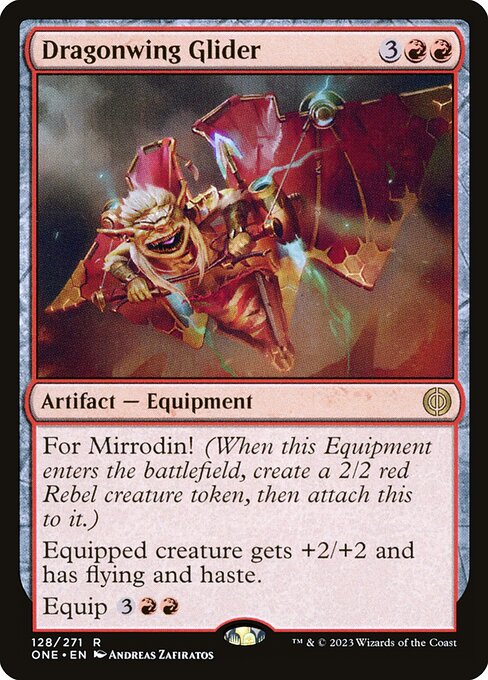 Dragonwing Glider ONE-128 Rare Near Mint Englisch