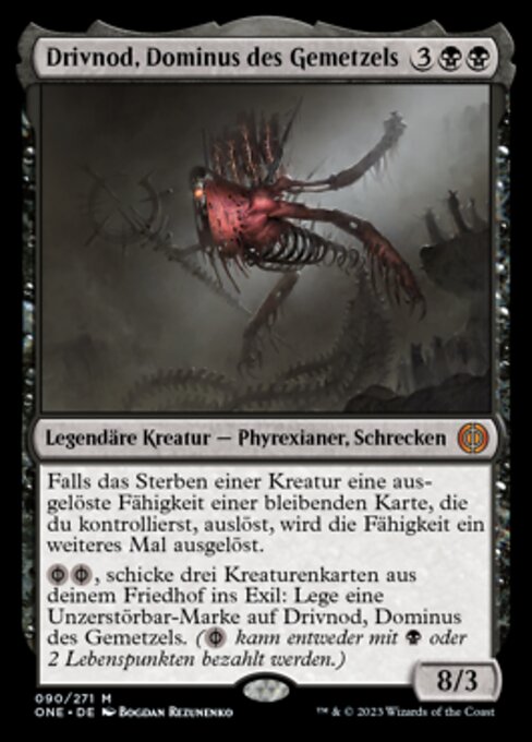 Drivnod, Dominus des Gemetzels ONE-90 Mythic Near Mint Deutsch