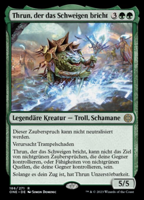 Thrun, der das Schweigen bricht ONE-186 Rare Near Mint Deutsch Foil