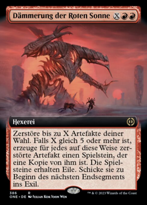 Dämmerung der Roten Sonne XONE-386 Rare Near Mint Deutsch