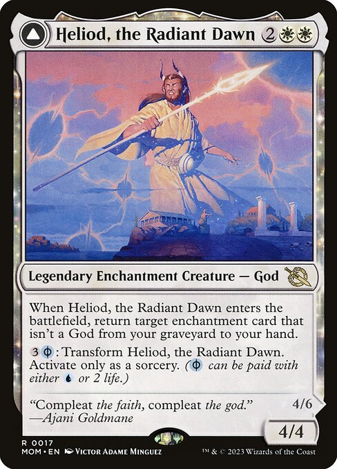 Heliod, the Radiant Dawn // Heliod, the Warped Eclipse MOM-17 Rare Excellent Englisch