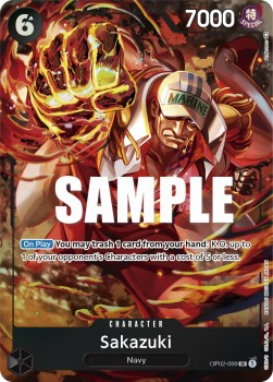 Sakazuki (OP02-099) (V.2) OP02 Alternate Art Near Mint Englisch