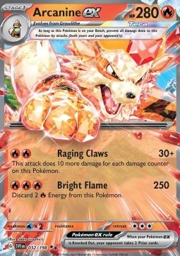 Arcanine ex SVI-032 Double Rare Near Mint Englisch