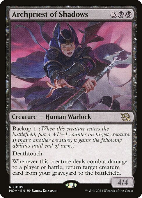 Archpriest of Shadows MOM-89 Rare Near Mint Englisch Foil