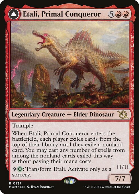 Etali, Primal Conqueror // Etali, Primal Sickness MOM-137 Rare Near Mint Englisch Foil