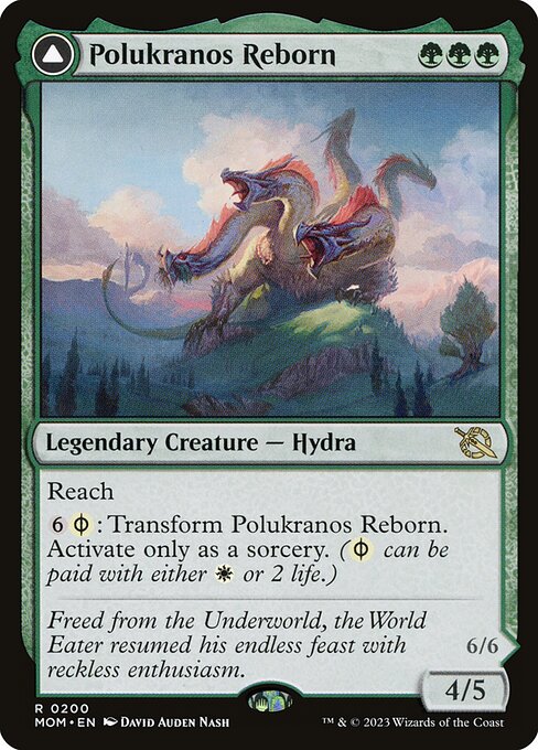 Polukranos Reborn // Polukranos, Engine of Ruin MOM-200 Rare Near Mint Englisch
