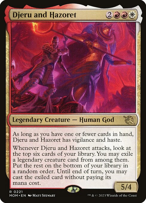 Djeru and Hazoret MOM-221 Rare Near Mint Englisch