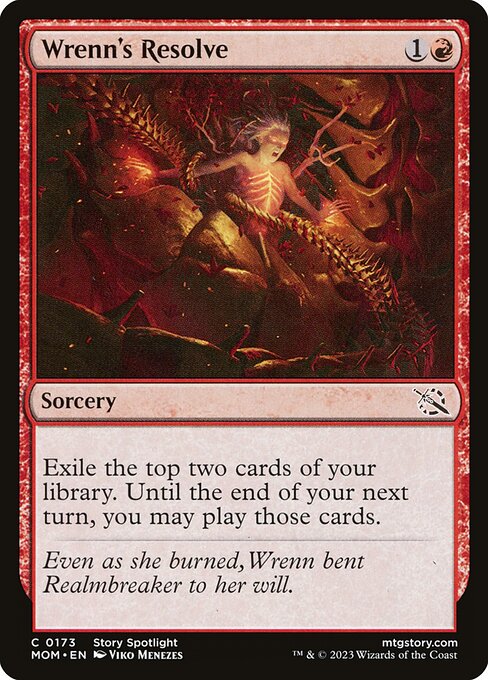 Wrenn's Resolve MOM-173 Common Excellent Englisch Foil