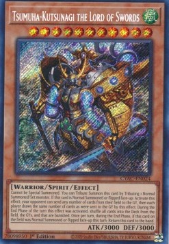 Tsumuha-Kutsunagi der Herr der Schwerter (V.1) CYAC-024 Secret Rare Near Mint Deutsch 1. Auflage