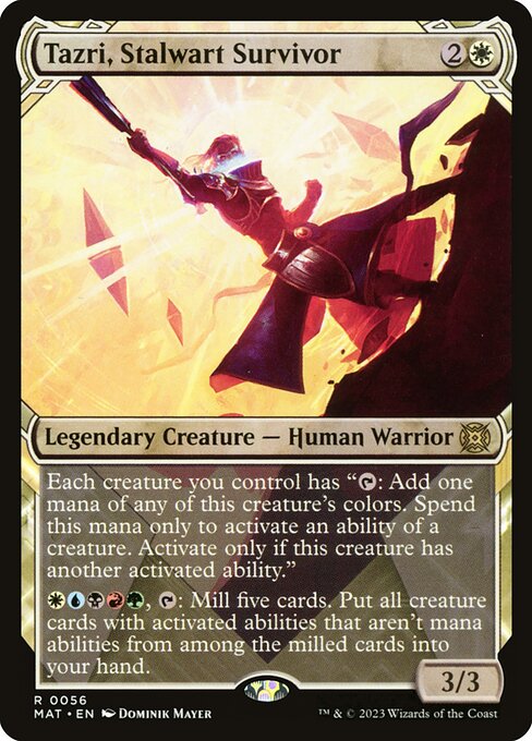 Tazri, Stalwart Survivor (V.1) XMAT-56 Rare Excellent Englisch