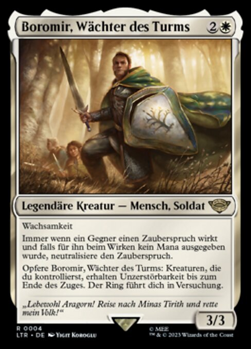 Boromir, Wächter des Turms LTR-4 Rare Excellent Deutsch