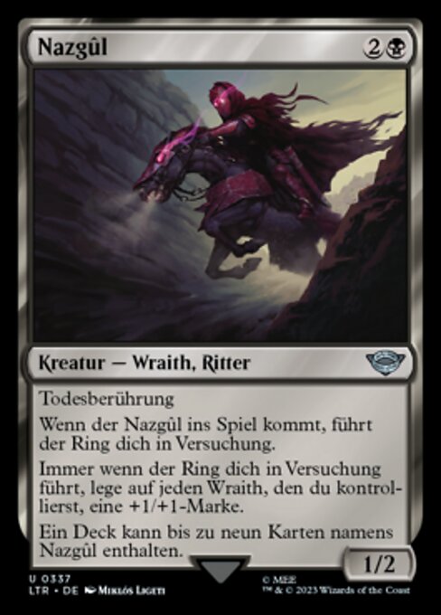 Nazgûl (V.6) XLTR-337 Uncommon Near Mint Deutsch