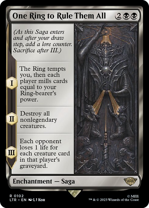 One Ring to Rule Them All LTR-102 Rare Near Mint Englisch