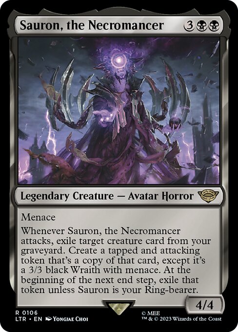 Sauron, the Necromancer LTR-106 Rare Near Mint Englisch Foil