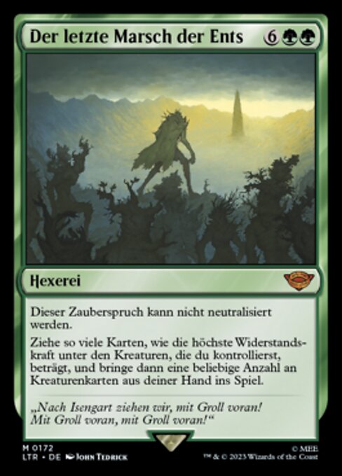 Der letzte Marsch der Ents LTR-172 Mythic Near Mint Deutsch
