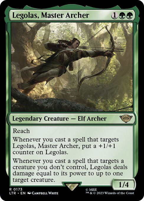 Legolas, Meister des Bogens LTR-173 Rare Excellent Englisch Foil