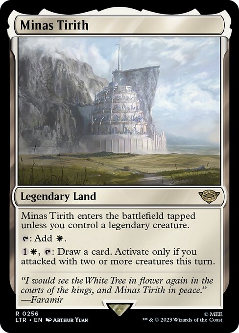 Minas Tirith LTR-256 Rare Excellent Englisch Foil