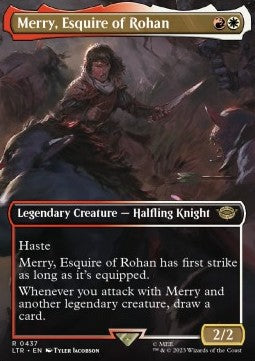 Merry, Schildknappe Rohans (V.2) XLTR-437 Rare Excellent Deutsch Foil