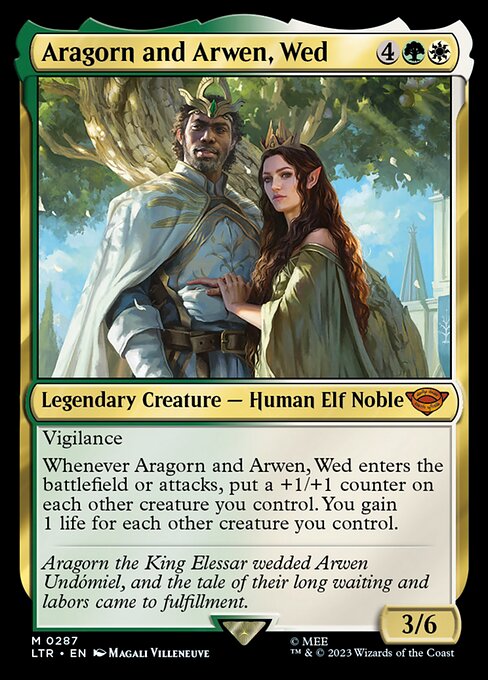Aragorn und Arwen, das Brautpaar (V.1) XLTR-287 Mythic Near Mint Englisch Foil