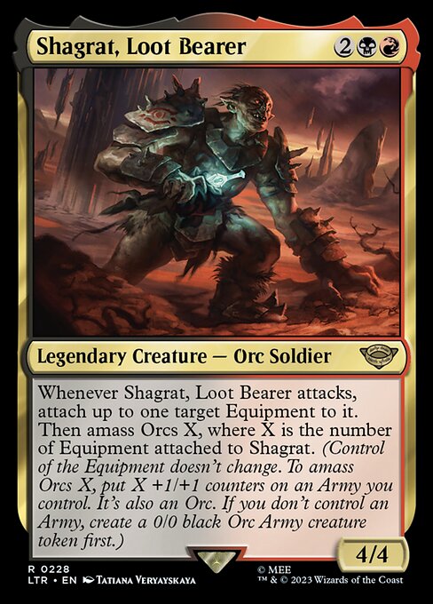 Shagrat, Loot Bearer LTR-228 Rare Excellent Englisch