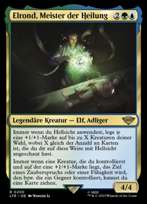 Elrond, Meister der Heilung LTR-200 Rare Good Deutsch