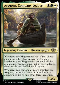 Aragorn, Anführer der Gefährten LTR-191 Rare Excellent Englisch Foil