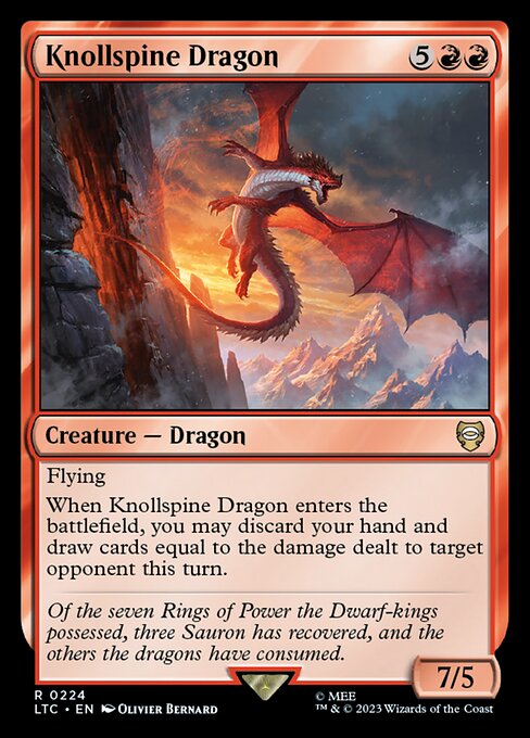 Knollspine Dragon LTC-224 Rare Excellent Englisch
