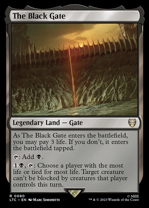 The Black Gate LTC-80 Rare Near Mint Englisch