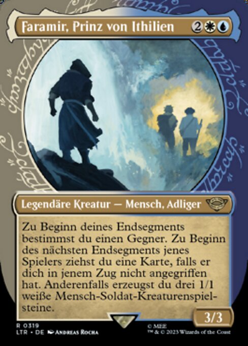 Faramir, Prinz von Ithilien XLTR-319 Rare Near Mint Deutsch Foil