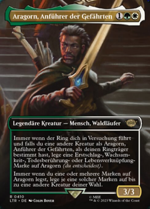 Aragorn, Anführer der Gefährten (V.2) XLTR-410 Rare Excellent Deutsch