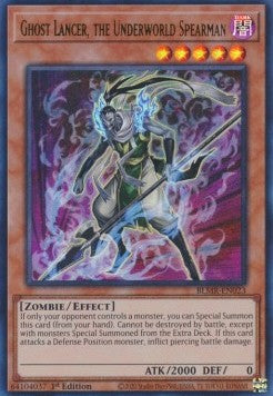 Ghost Lancer, the Underworld Spearman BLMR-023 Ultra Rare Excellent Englisch 1. Auflage