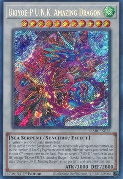 Ukiyoe-P.U.N.K. Erstaunlicher Drache BLMR-075 Secret Rare Excellent Deutsch 1. Auflage
