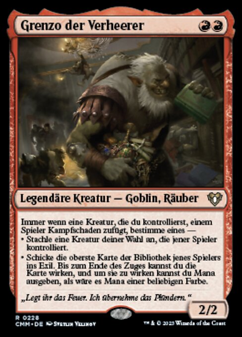 Grenzo, Havoc Raiser CMM-228 Rare Near Mint Deutsch Foil