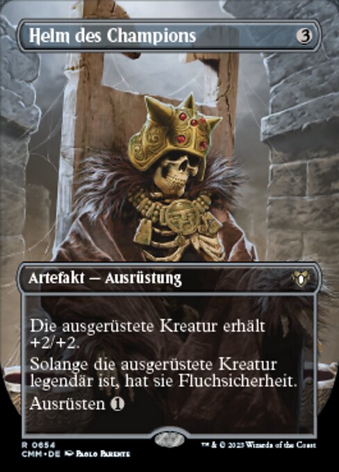 Helm des Champions (V.2) XCMM-654 Rare Near Mint Deutsch