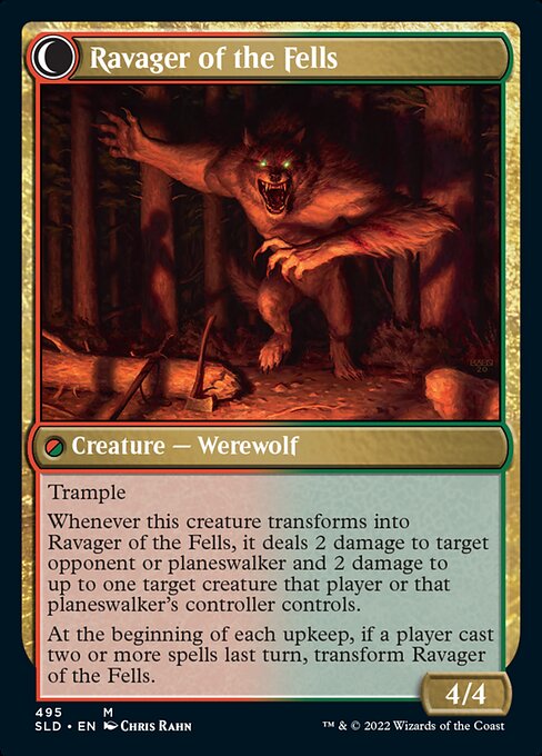 Huntmaster of the Fells // Ravager of the Fells - Back Face