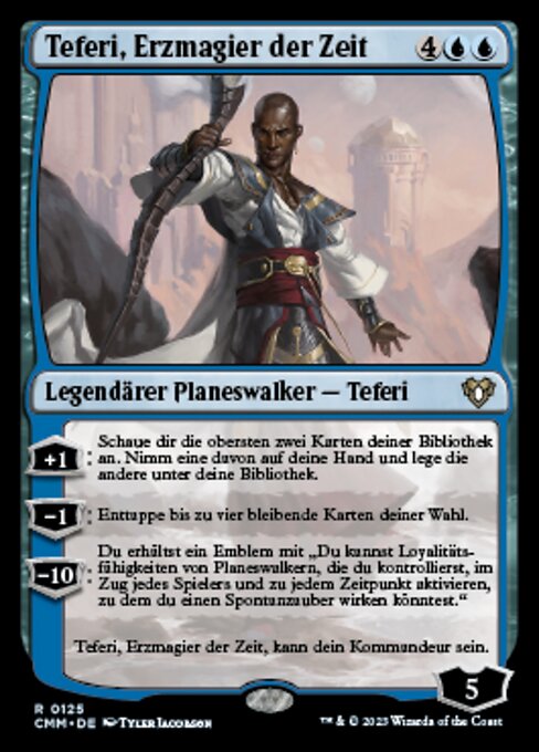 Teferi, Erzmagier der Zeit CMM-125 Rare Near Mint Deutsch