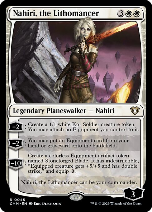 Nahiri, the Lithomancer CMM-45 Rare Excellent Englisch