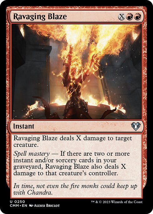 Ravaging Blaze CMM-250 Uncommon Excellent Englisch