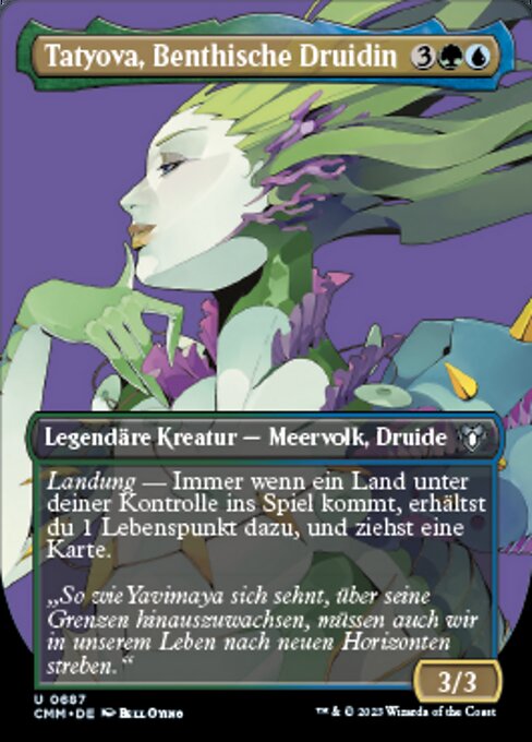 Tatyova, Benthische Druidin (V.1) XCMM-687 Uncommon Near Mint Deutsch
