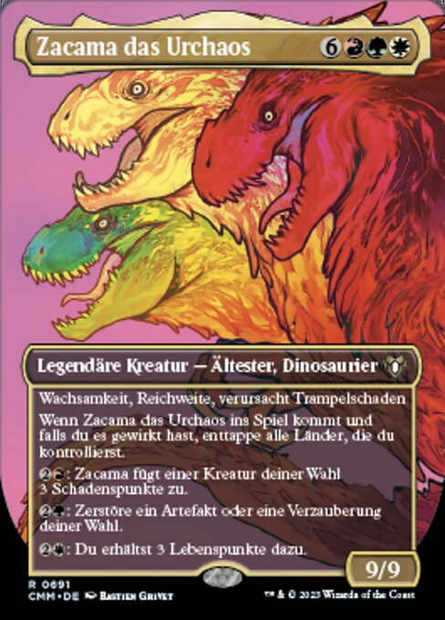 Zacama das Urchaos (V.2) XCMM-691 Rare Near Mint Deutsch Foil