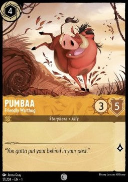 Pumbaa - Freundliches Warzenschwein 1TFC-17 Common Boosterfrisch Deutsch Foil